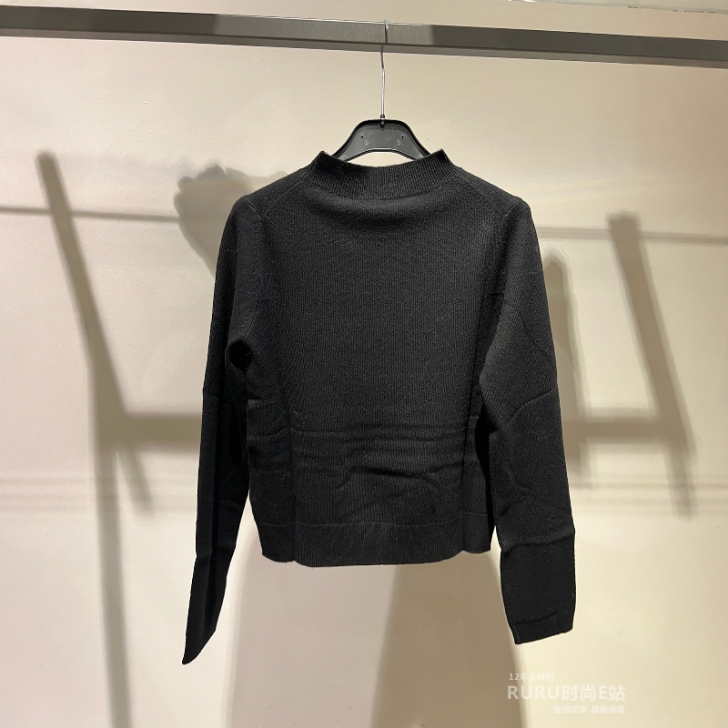 意大利正品代购 iblues 25秋冬VELES 女士简约百搭羊毛长袖针织衫 - 图3