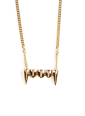 PAM925纯银犬牙蛇骨链项链