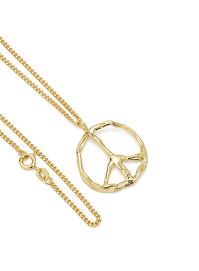 FACETASM x Vibe Harsløf  联名反战手工18K镀金设计感吊坠项链