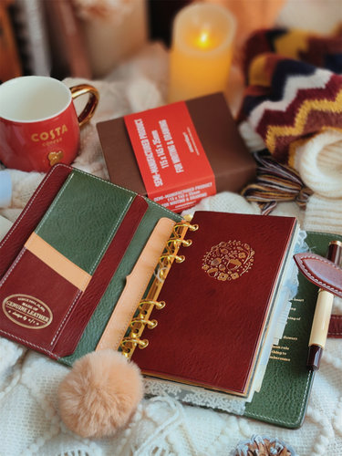 原创榛果高定意大利mbox lux活页手帐A6奇葩A7A8双环笔记本记事本 - 图1