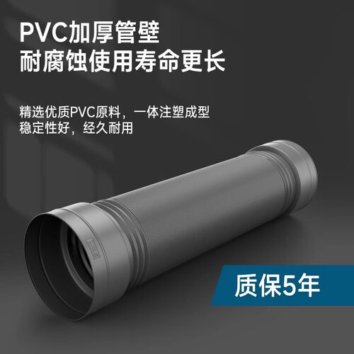 厨房加厚油烟机排烟管通用吸烟机排气管抽油烟机配件大全变径接头 - 图0
