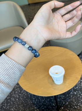 牛仔蓝晶石水晶纪念日礼物手链