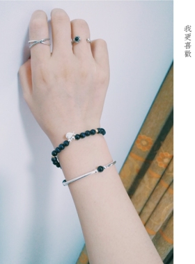 蓝砂石手链女一天到晚游泳的鱼