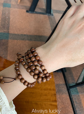 老山檀印度迈索尔文玩女生手串女