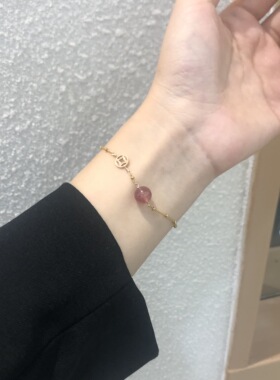早点脱单天然招桃花女铜钱手链