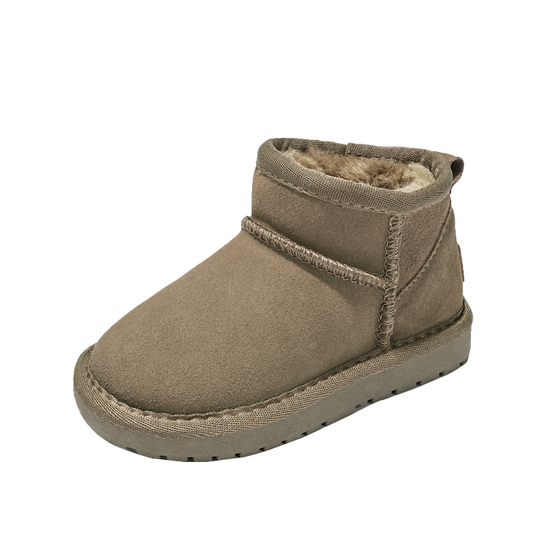 真皮儿童雪地靴亲子款冬季男童加绒保暖棉鞋防水女童靴子宝宝棉鞋,淘宝优惠券,粉丝福利购,淘宝优惠卷