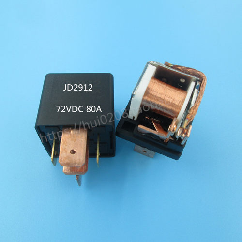 80A汽车继电器36V/48V/60v/72v车用4脚5脚常开常闭大灯空调继电器 - 图2