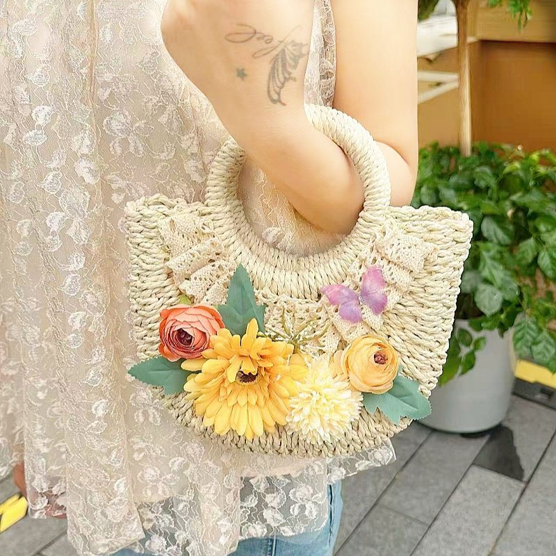 草编包diy材料包手工手提包花束活动暖场团建沙龙女神节日礼物,淘宝优惠券,粉丝福利购,淘宝优惠卷