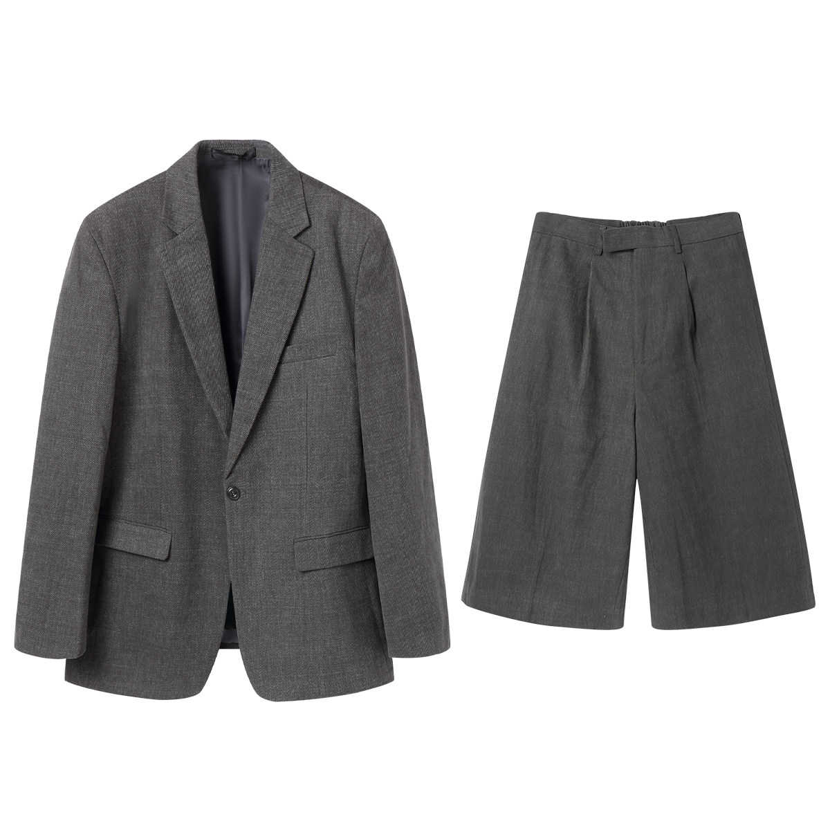 白口阳【首尔十字街区】美拉德色系老钱风西装外套男七分裤套装男,淘宝优惠券,粉丝福利购,淘宝优惠卷