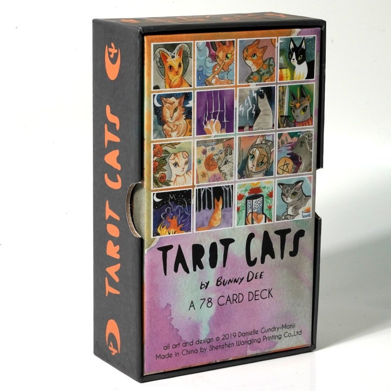 包邮 Tarot Cats by bunnydee本尼蒂猫咪塔罗牌英文卡罗桌游-图2