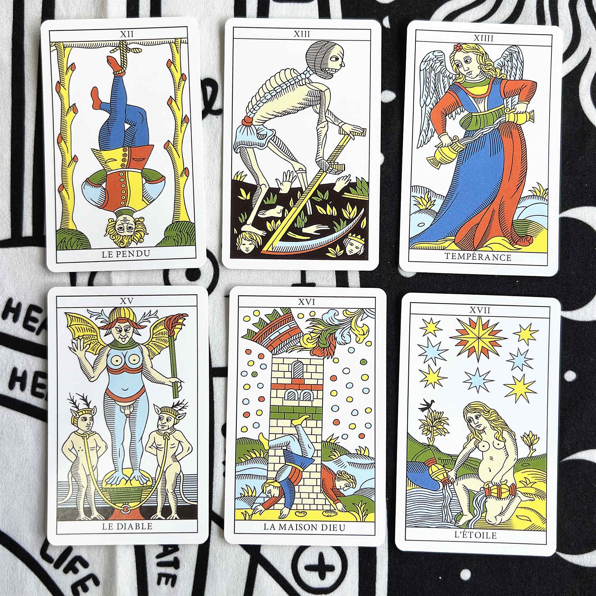 包邮 马赛体 Tarot of Marseille 马赛塔罗牌 英文桌游迷你小卡牌 - 图1