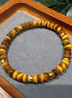 【秘境珠宝】勇气·天然黄虎眼直切手串