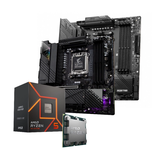 AMD Материнская плата, комплект, процессор AMD ryzen R5, 7600×, 7600x, 9600×, 9600x