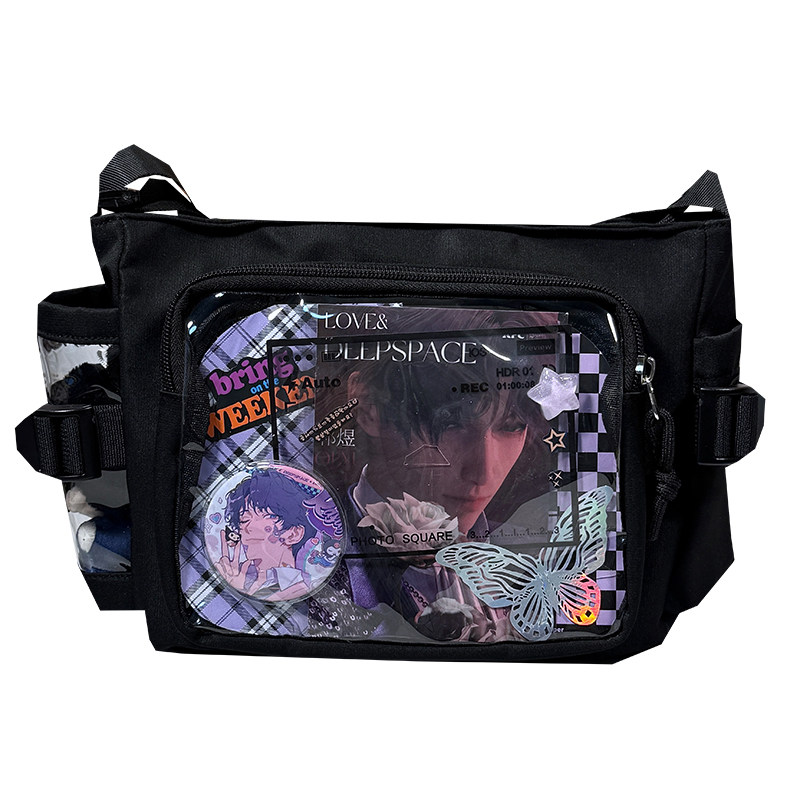 基础款小食量学院风原创透明吧唧谷子追星痛包10cm娃包单肩斜挎包,淘宝优惠券,粉丝福利购,淘宝优惠卷