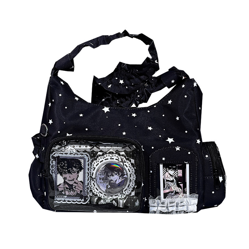 二次元JK追星漫展高级感谷子痛包放小卡10cm娃包波士顿单肩斜挎包,淘宝优惠券,粉丝福利购,淘宝优惠卷