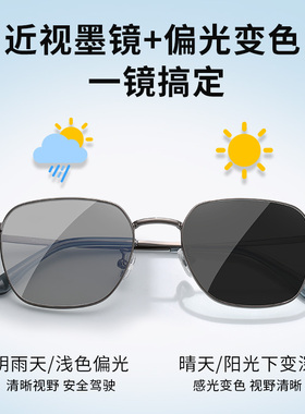 男款智能自动感光护目变色眼镜女