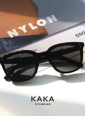 kaka中性极简韩版墨镜高级感板材街拍户外防紫外线时髦太阳镜男女