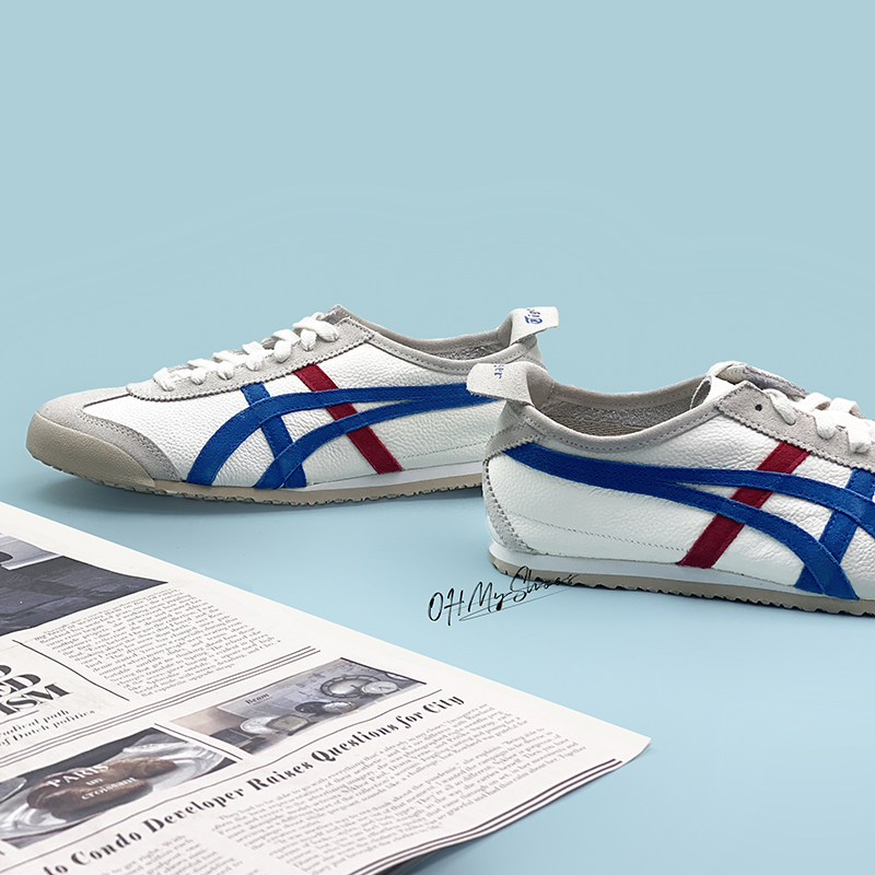 Onitsuka Tiger鬼塚虎MEXICO66低帮荔枝纹复古男鞋女鞋1183B391 - 图2