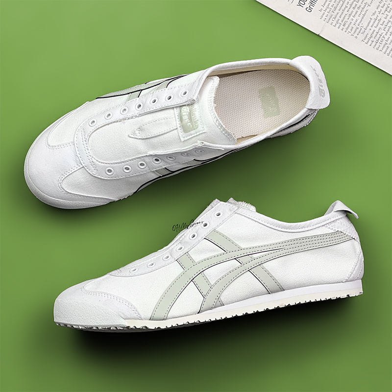 Onitsuka Tiger鬼塚虎mexico66白灰一脚蹬男鞋女鞋1183A360-119