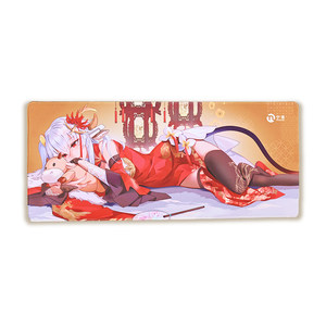 宁美国度鼠标垫超大桌垫护腕橡胶电竞游戏专用电脑桌面卡通可爱