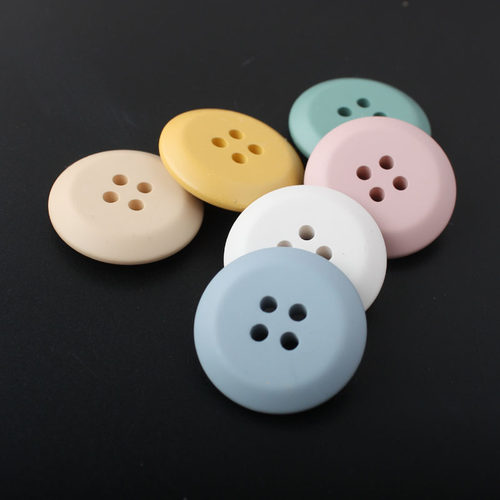 高档树脂大衣风衣外套毛衣西装彩色多色米绿蓝粉黄色树脂纽扣扣子 - 图1