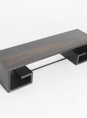 黑檀木小型红木盆景架底座茶壶奇石玉器花瓶底座