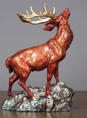 《呦饰呦鹿鸣》创装意家居艺品客厅摆B1025呦设工品礼品摆件