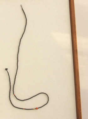 天然黑玛瑙项链男女款吊坠绳