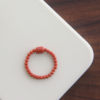 Natural genuine beads ins trendy south red ring ring