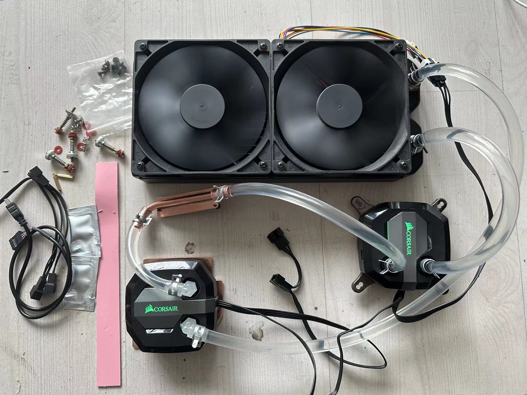 RX470/480/570/580/590/588显卡核心显存mos全覆盖一体水冷散热器 - 图3