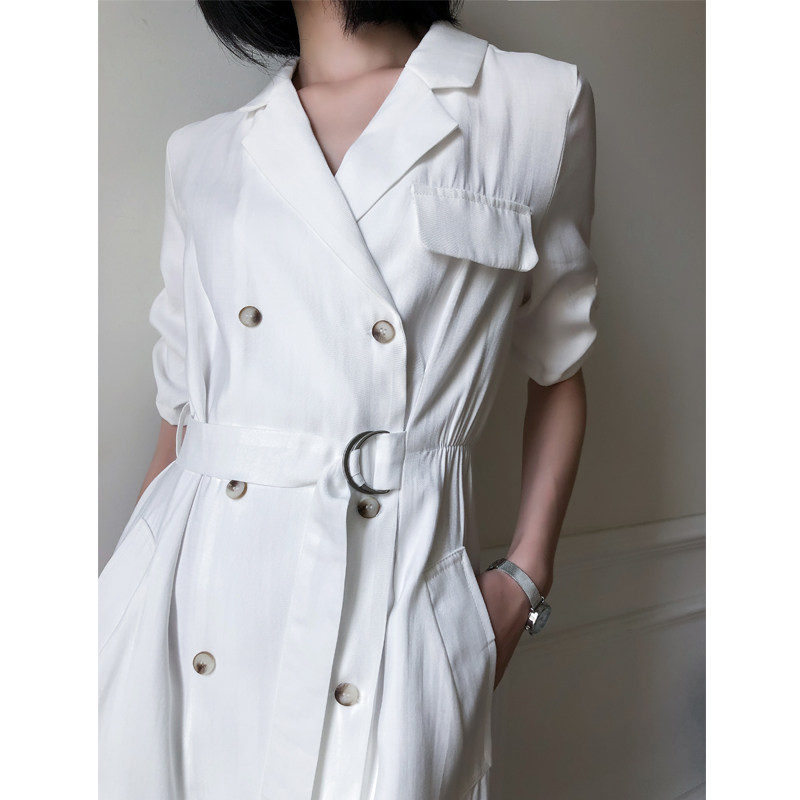 杨小飒定制夏装2020新款气质连衣裙 LIAN DA 杨小飒定制连衣裙