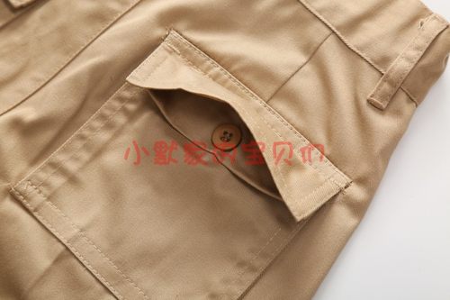 兰诗同款卡其男生拼贴式短裤校服夏装短裤 英伦风潮学院 DK8201b - 图0