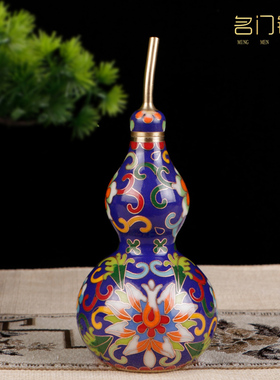 铜胎珐琅铜葫芦手工掐丝北京礼品