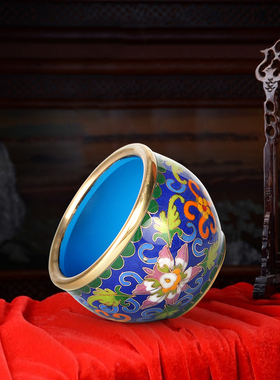 北京小礼品烟灰缸摆件景泰蓝