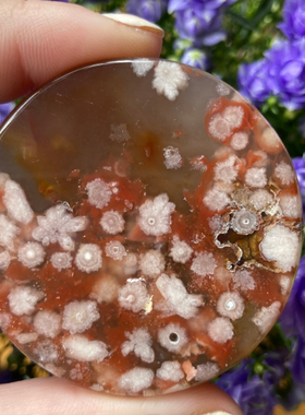 樱花玛瑙菜园子送女友礼物雕刻件