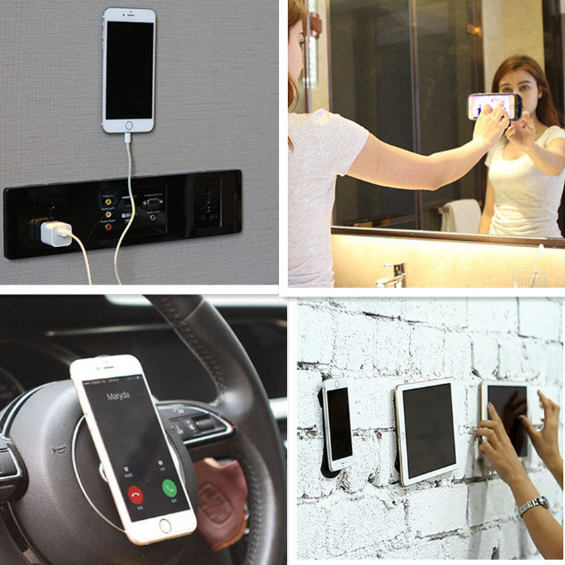 纳米随手贴手机支架家居无痕吸附胶贴万能贴墙面镜子强力稳固贴片,淘宝优惠券,粉丝福利购,淘宝优惠卷