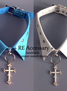 十字架手作洛丽塔项链甜酷