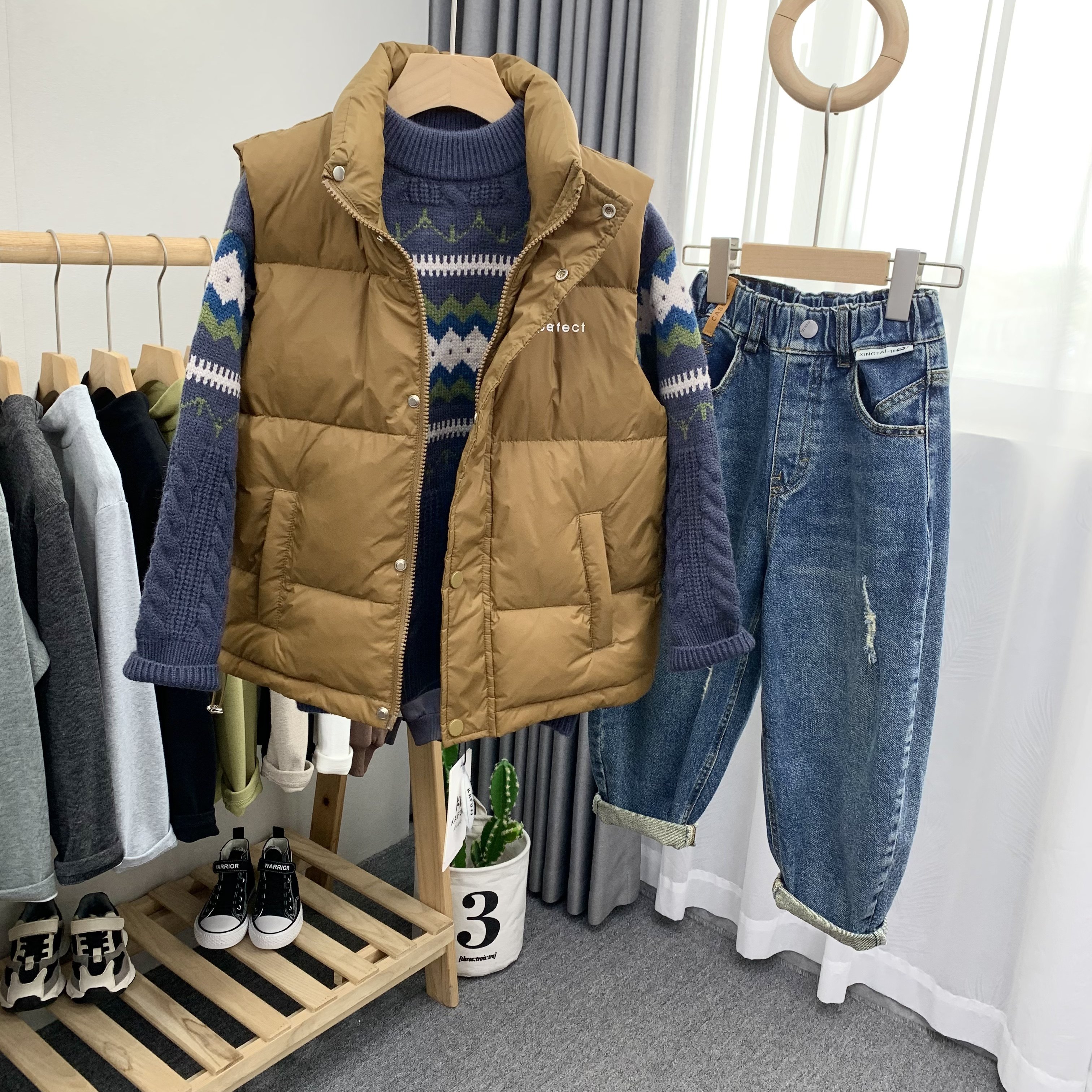 卡芙恰恰童装冬新款90白鸭绒儿童羽绒马甲男女童拉链外套703,淘宝优惠券,粉丝福利购,淘宝优惠卷