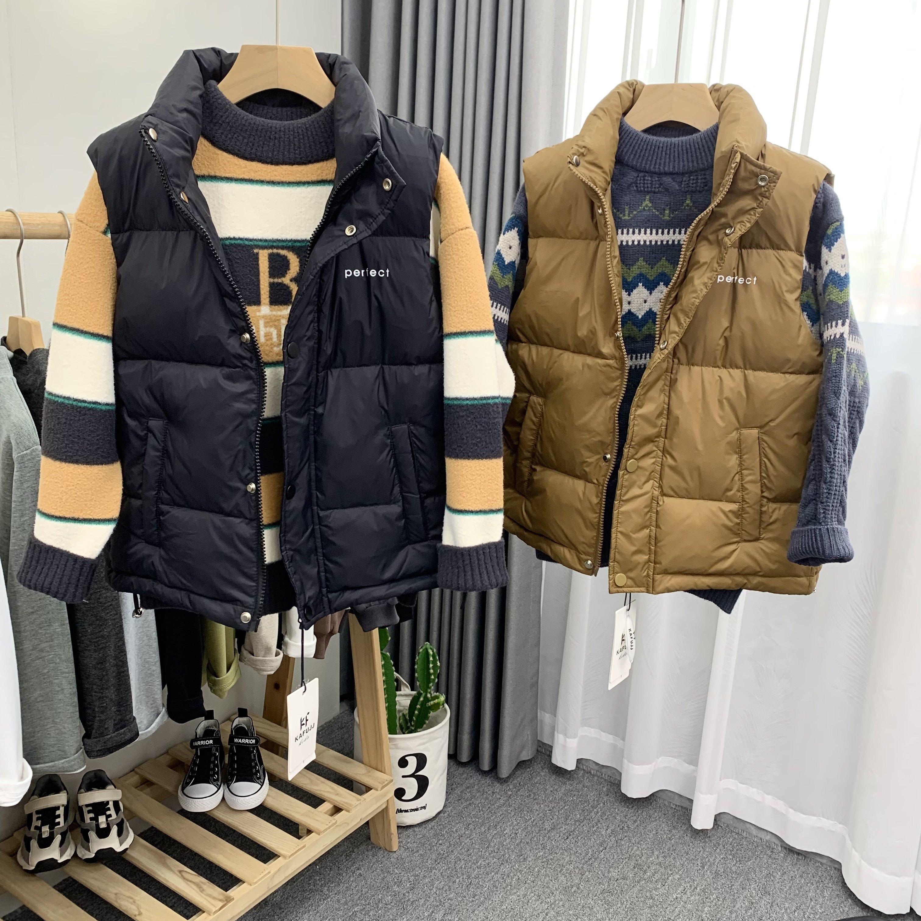 卡芙恰恰童装冬新款90白鸭绒儿童羽绒马甲男女童拉链外套703,淘宝优惠券,粉丝福利购,淘宝优惠卷