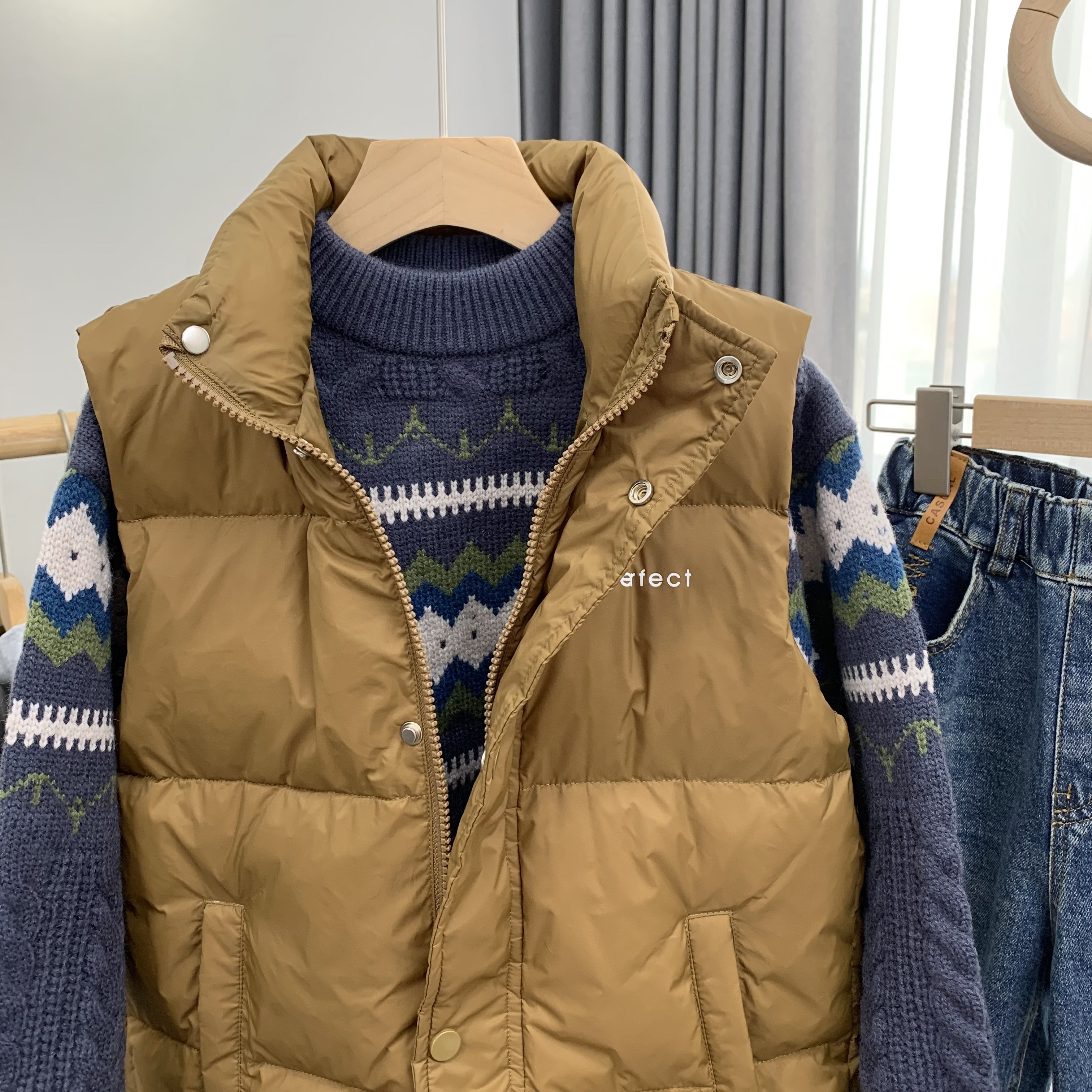 卡芙恰恰童装冬新款90白鸭绒儿童羽绒马甲男女童拉链外套703,淘宝优惠券,粉丝福利购,淘宝优惠卷