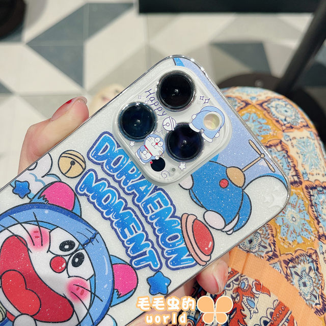 Glitter Transparent Apple Frosted Jingle Cat Back Film