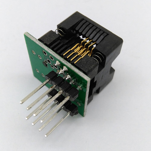 窄体SOP8转DIP8烧录座 弹跳座ots16-1.27-03 soic8 小8脚 编程座 - 图2