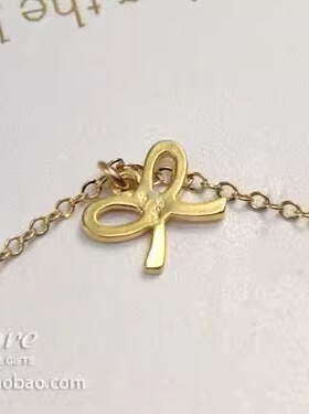 婚礼系列 银镀金蝴蝶结项链 新娘的蝴蝶结 美国 Dogeared 正品