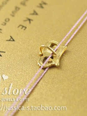 丝线款 银镀金【爱心皇冠】吊坠 许愿项链  美国Dogeared正品