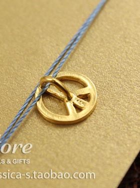 dogeared丝线925银反战风项链