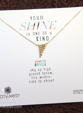 dogeared美国独特风光芒流苏项链