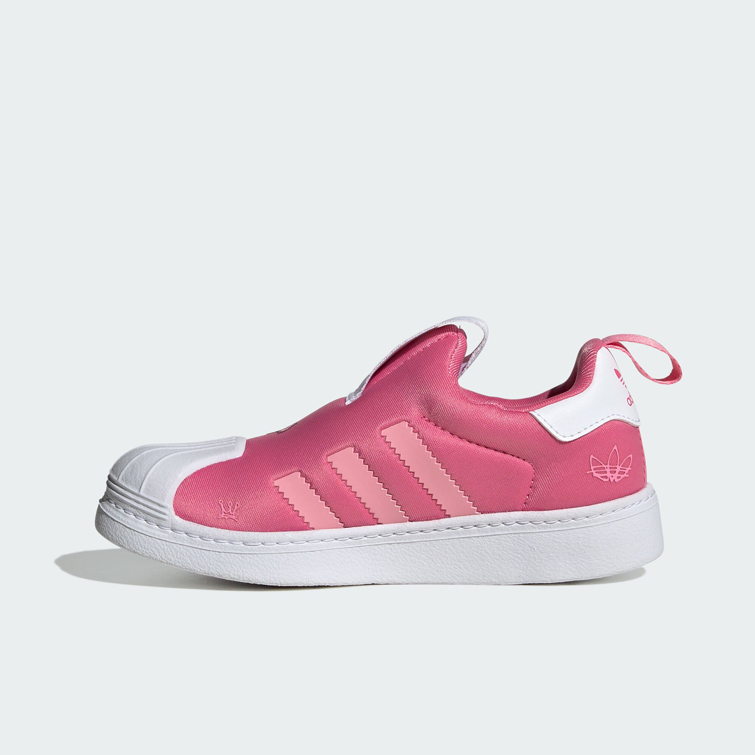 Adidas/阿迪达斯正品三叶草大童一脚蹬耐磨休闲运动鞋IF3558-图2