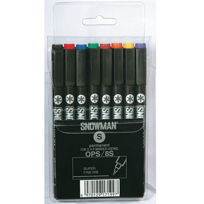 SNOWMAN OPS OPF OPM parmanent 雪人油性菲林笔 标记笔 记号笔 - 图3