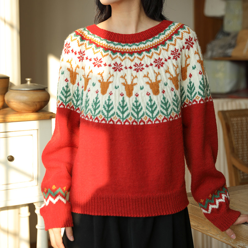 毛儿手作 禧欢提花毛衣材料包 棒针手工编织diy制作,淘宝优惠券,粉丝福利购,淘宝优惠卷