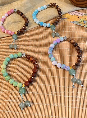 气质串珠手链女生编织手串2024新款爆款小众民族风新中式国风手